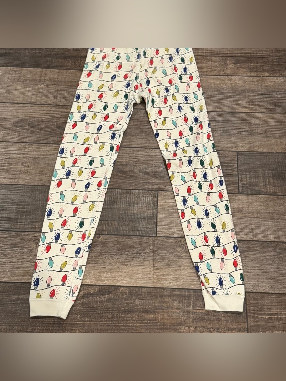 Hanna Andersson Christmas Lights Holiday Pajamas Size 12 EUC 100% Organic Cotton - Picture 15 of 16